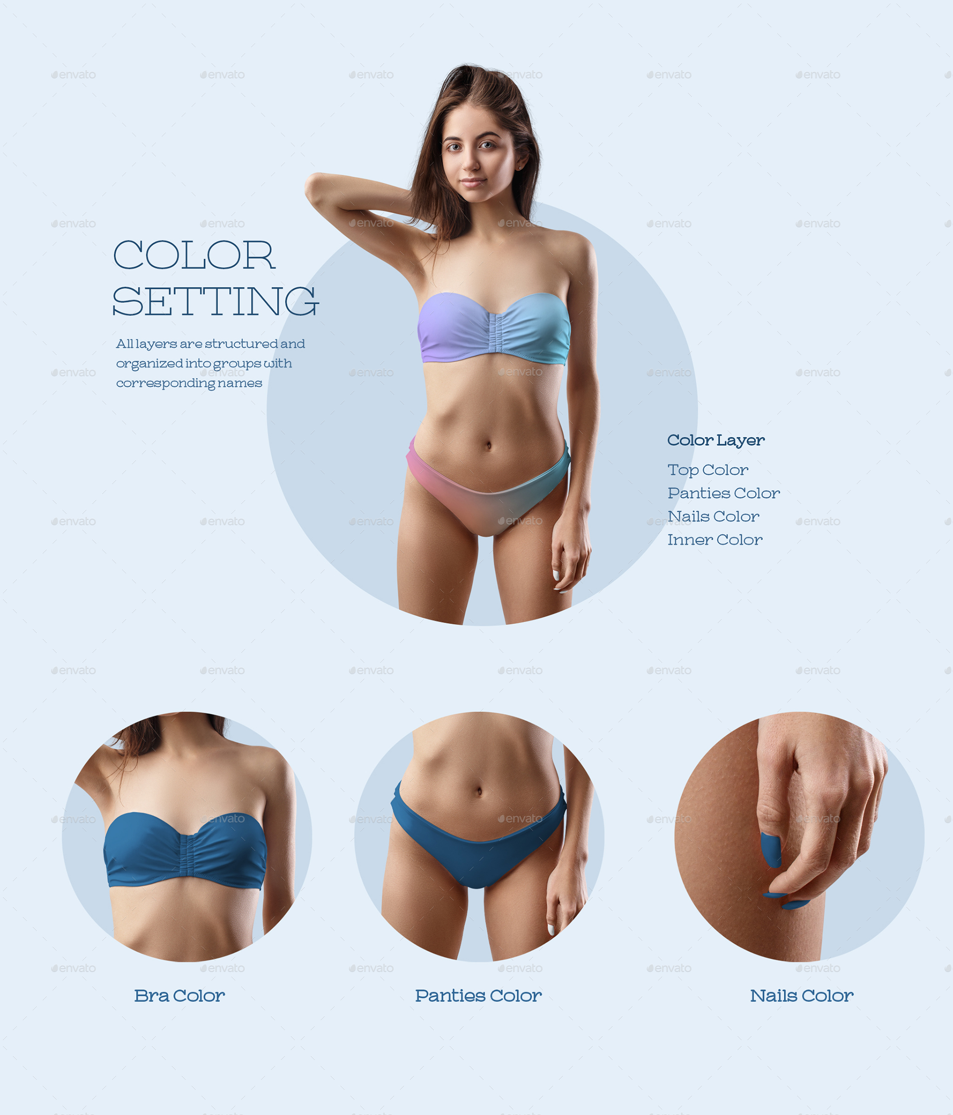 Mockups Bikini Swimsuit Graphics Graphicriver